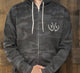 Black Camo Zip Hoodie