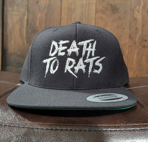 DEATH TO RATS HAT WHITE
